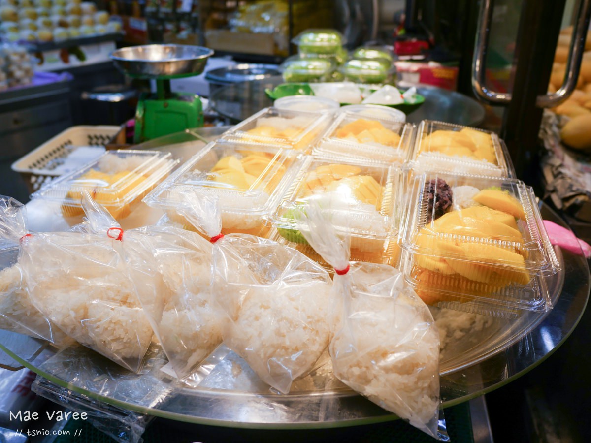 曼谷美食Mae Varee芒果糯米：傳說中曼谷最好吃也最貴的芒果糯米飯，Thong Lor區道地小吃
