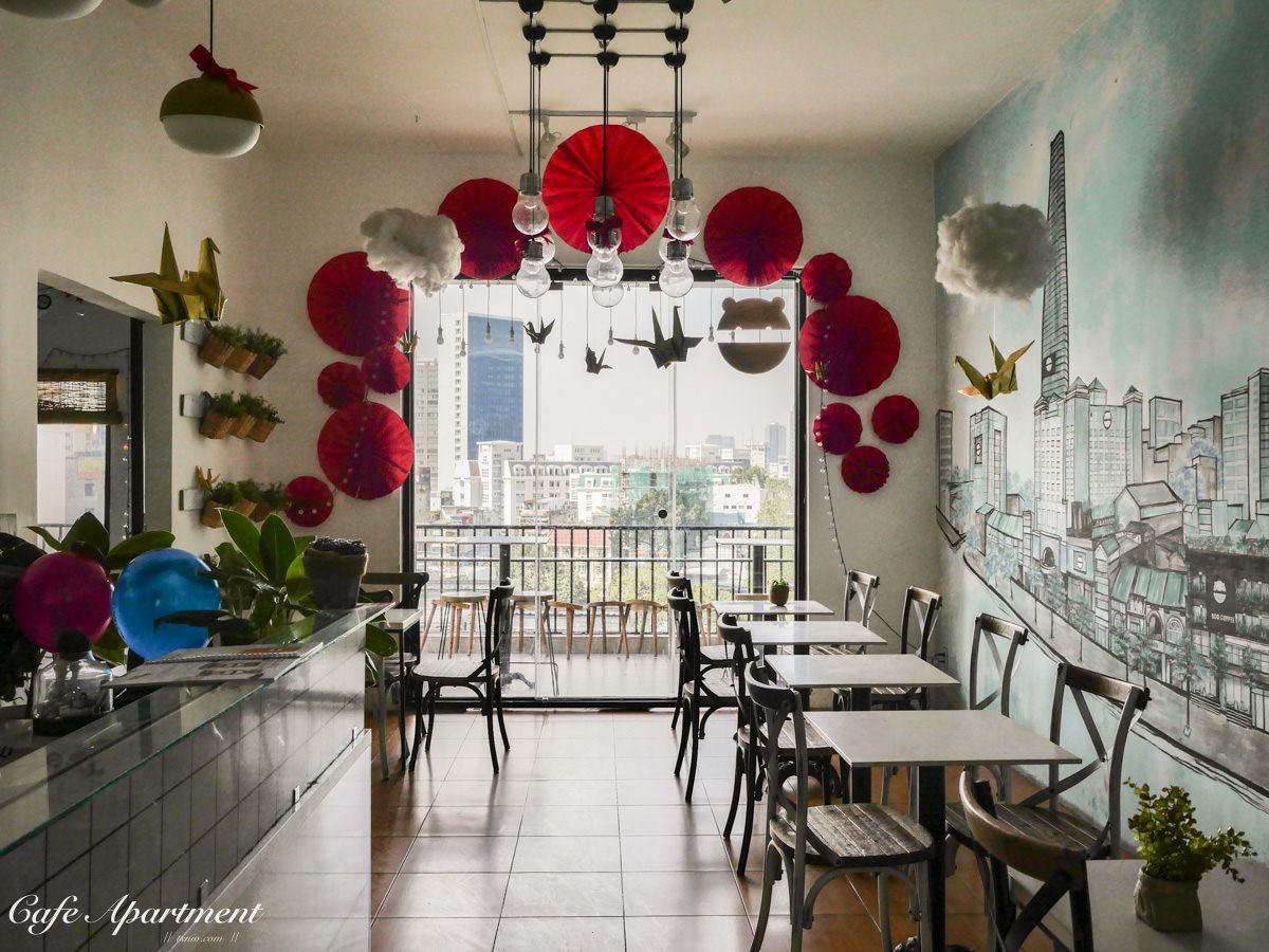 胡志明市必去景點 咖啡公寓 越南最文青的 十層樓公寓咖啡廳