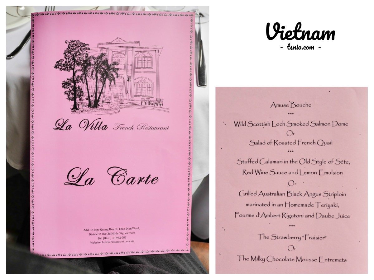 越南胡志明市餐廳推薦 La Villa French Restaurant 法式料理
