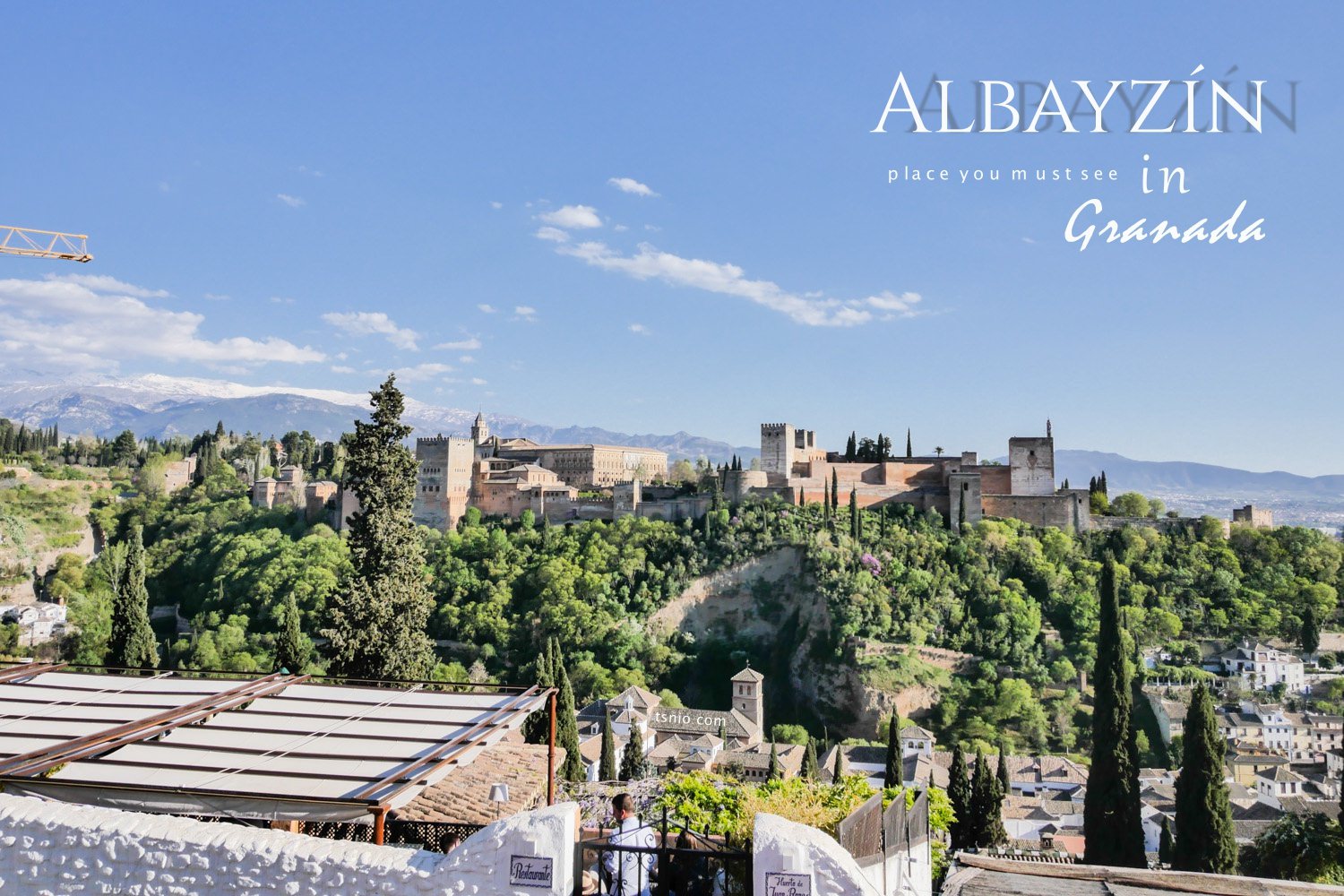 西班牙格拉納達景點 阿爾拜辛區 聖尼古拉教堂廣場眺望風景