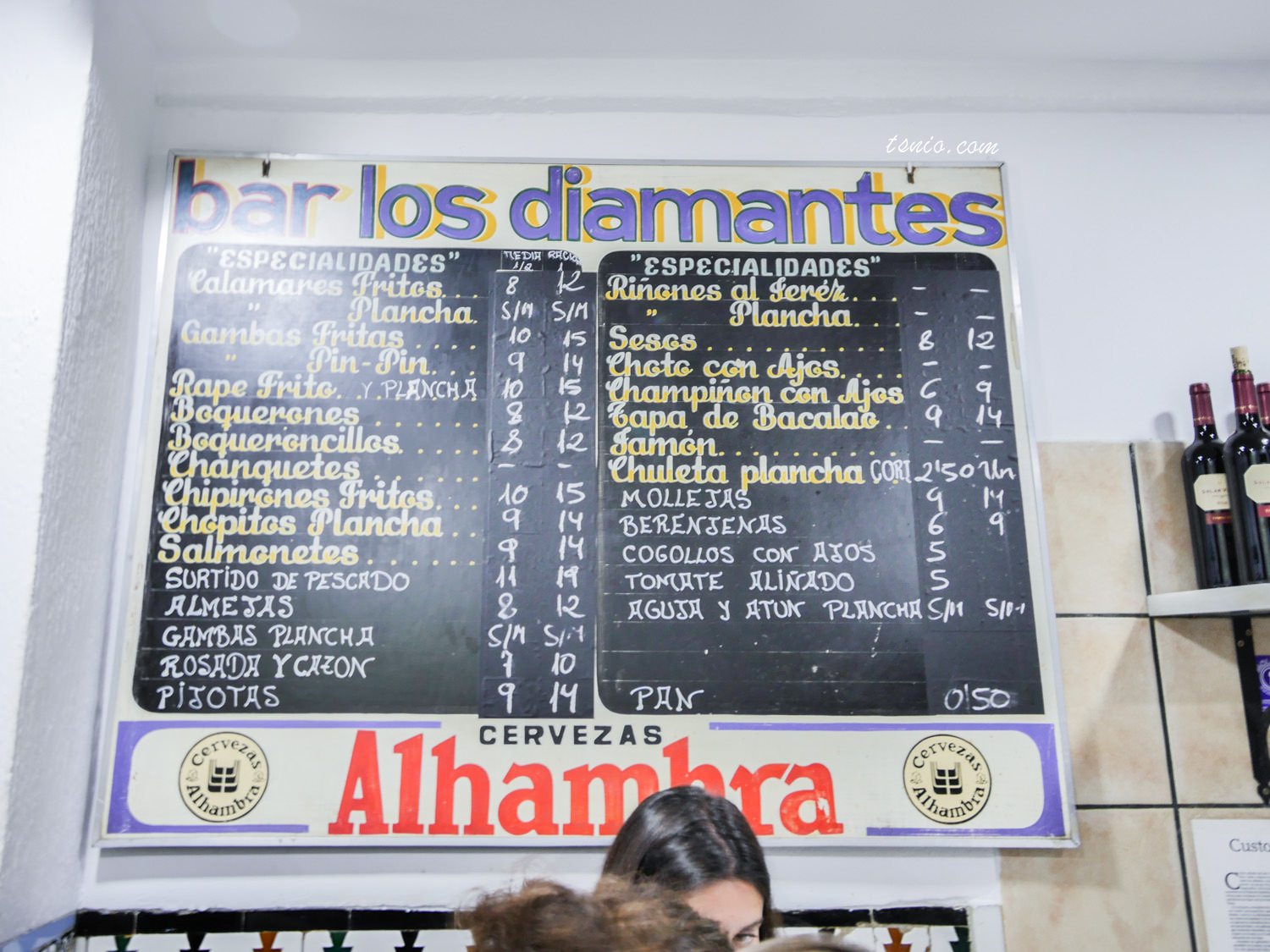 西班牙格拉納達美食推薦 Bar los Diamantes 免費Tapas小酒館餐廳