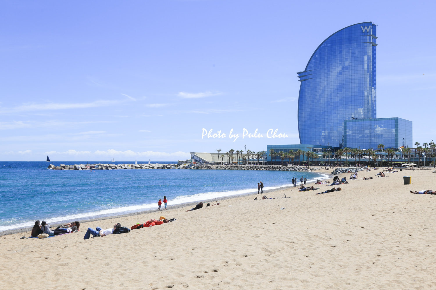 西班牙巴塞隆納海灘 Barceloneta Beach 巴塞羅內塔海灘
