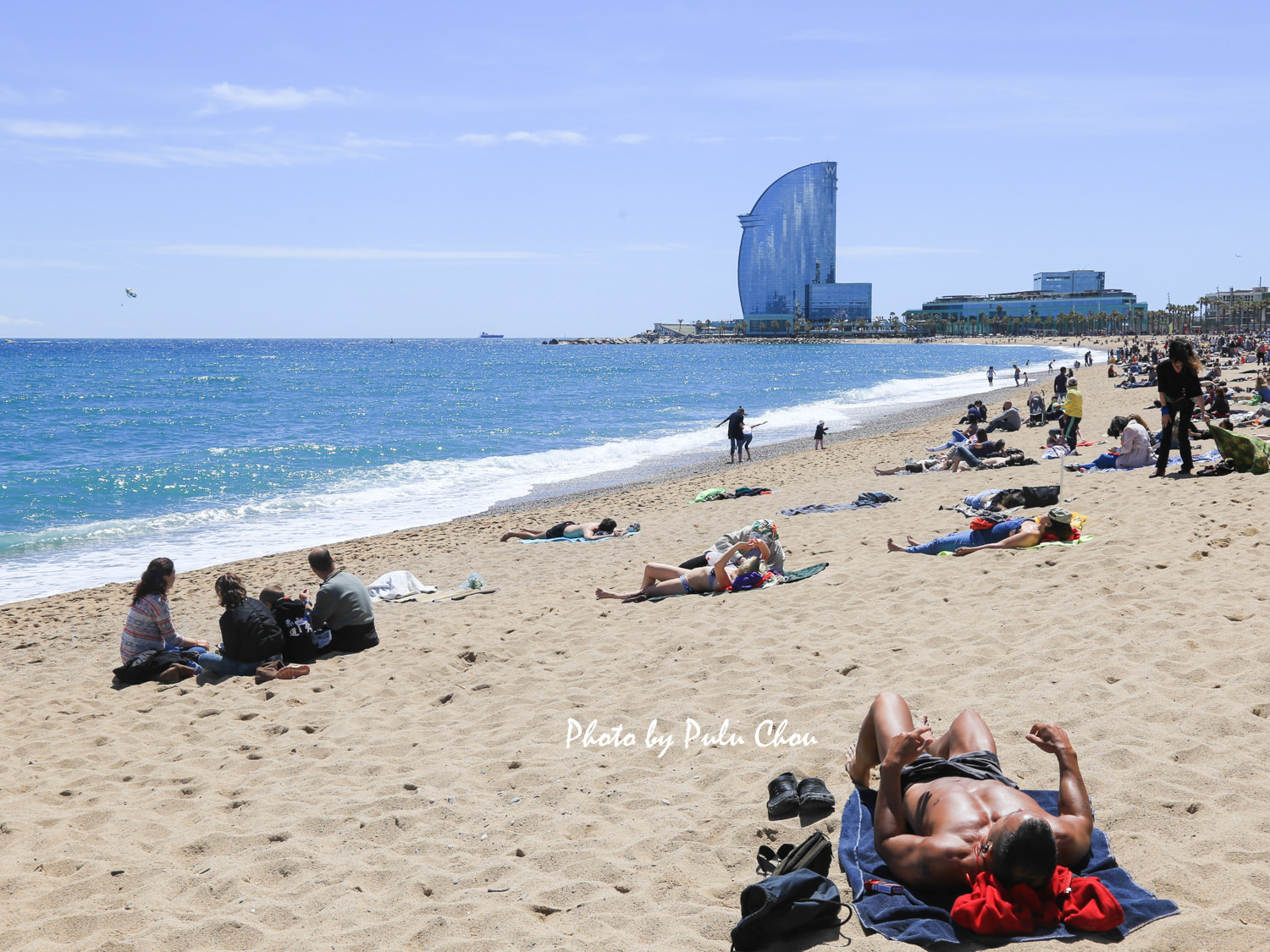西班牙巴塞隆納海灘 Barceloneta Beach 巴塞羅內塔海灘
