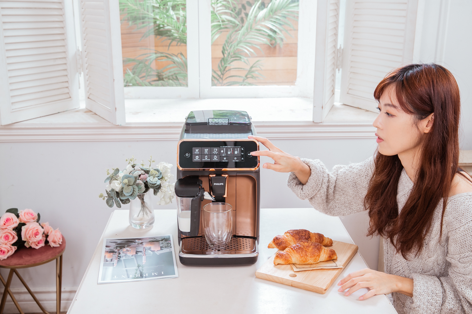 飛利浦全自動義式咖啡機 LatteGo EP3246 無管線雲朵拿鐵咖啡機 一鍵享受綿密奶泡咖啡