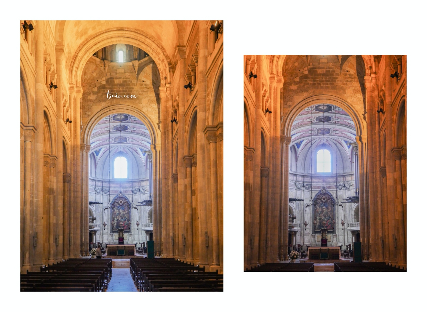 葡萄牙里斯本景點 里斯本主教座堂 Sé de Lisboa 黃色叮叮車與教堂的相遇