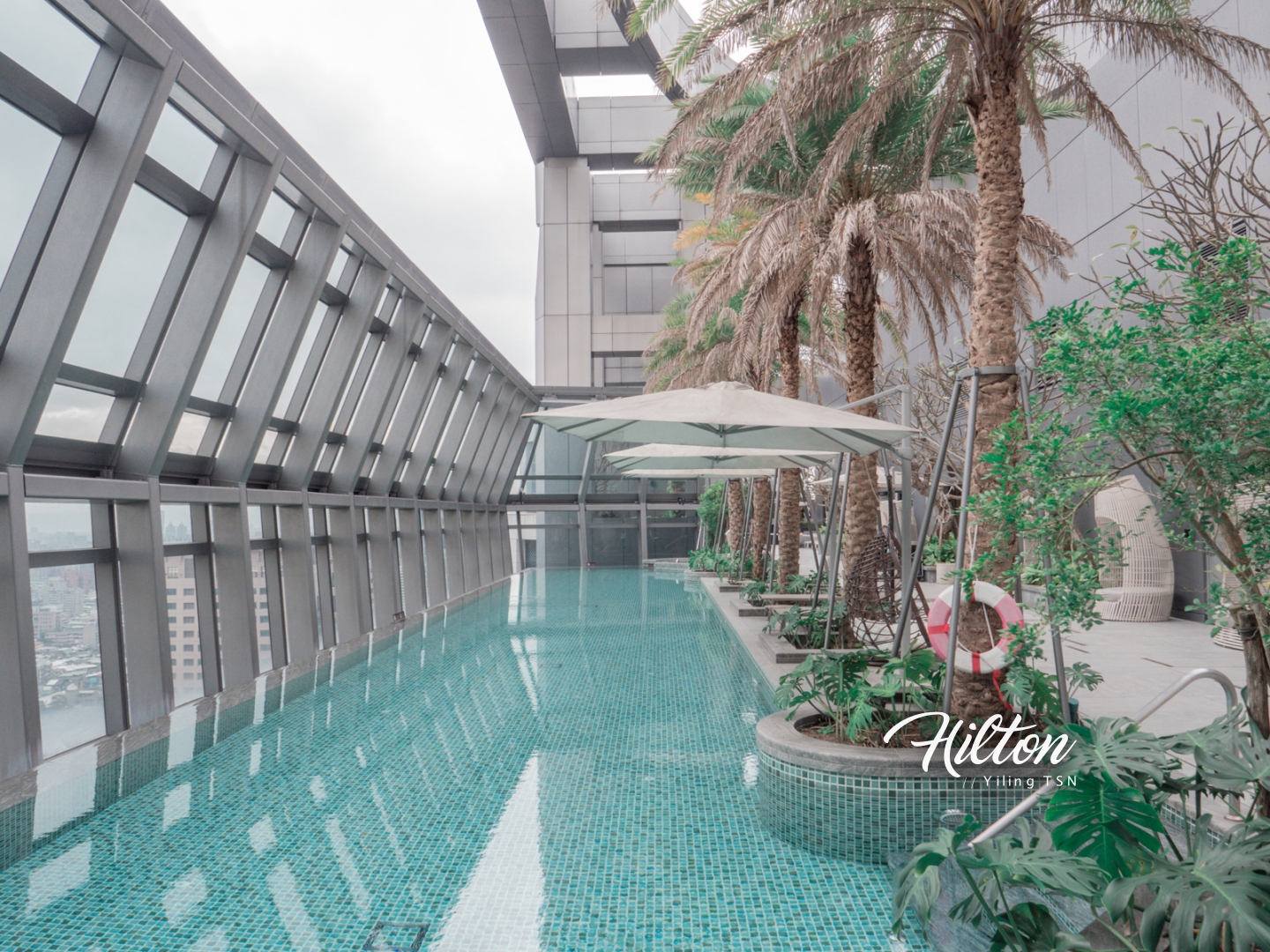 台北新板希爾頓酒店 Hilton Taipei Sinban 新北最美高空無邊際泳池