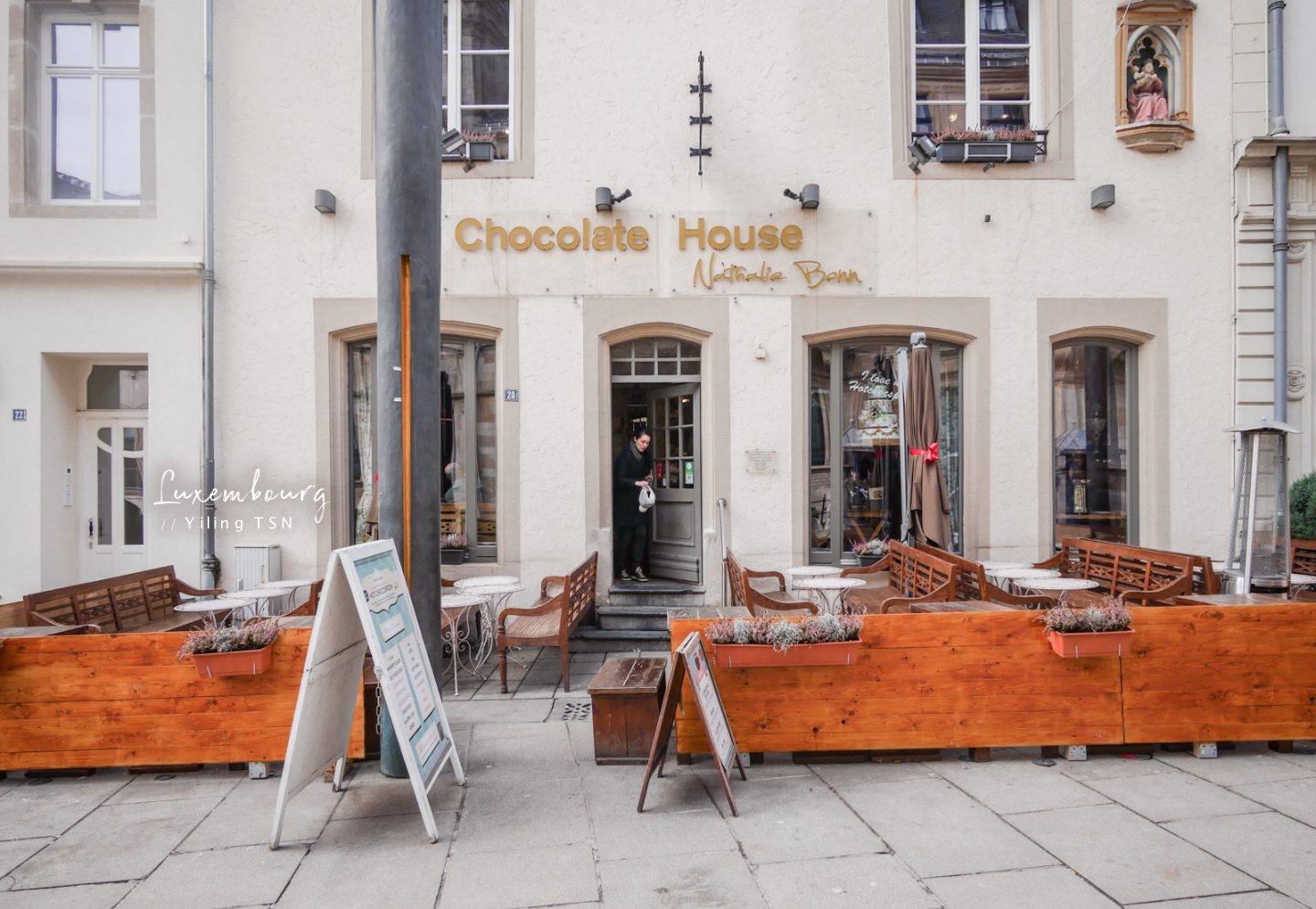 盧森堡美食推薦 NB Chocolate House Luxembourg 可愛巧克力甜點咖啡廳