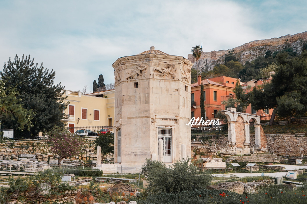 希臘雅典景點 Roman Agora & Tower of the Winds 古羅馬市集與風之塔