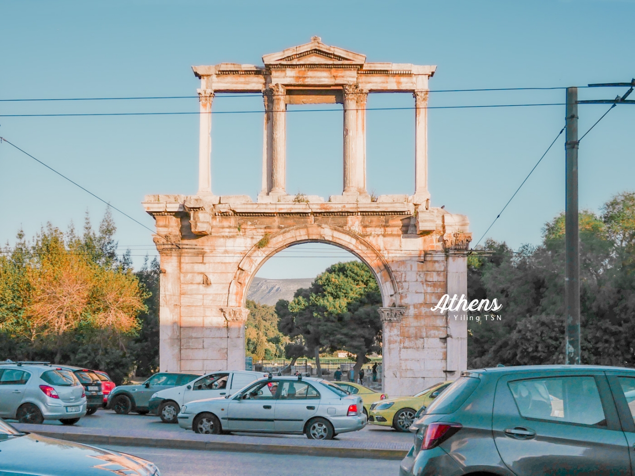 希臘雅典景點：Arch of Hadrian 哈德良拱門、Olympieion 奧林匹亞宙斯神殿