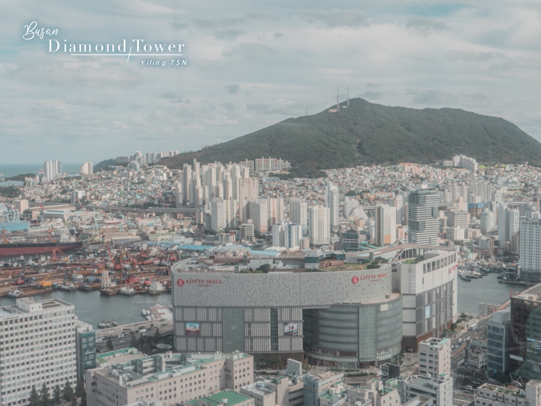 韓國釜山景點｜釜山塔：釜山代表性地標，俯瞰釜山大海市區觀景臺