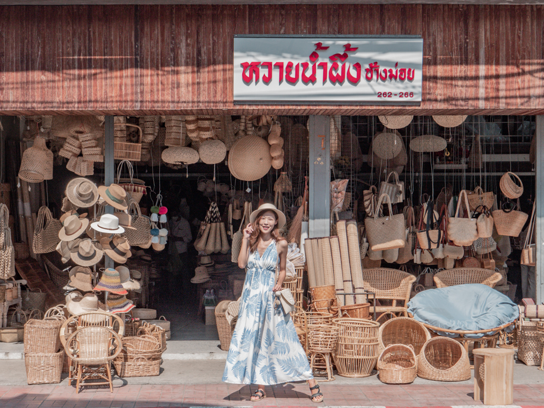 泰國清邁購物｜清邁草編一條街：超好逛平價藤編包包飾品傢俱，清邁必買戰利品