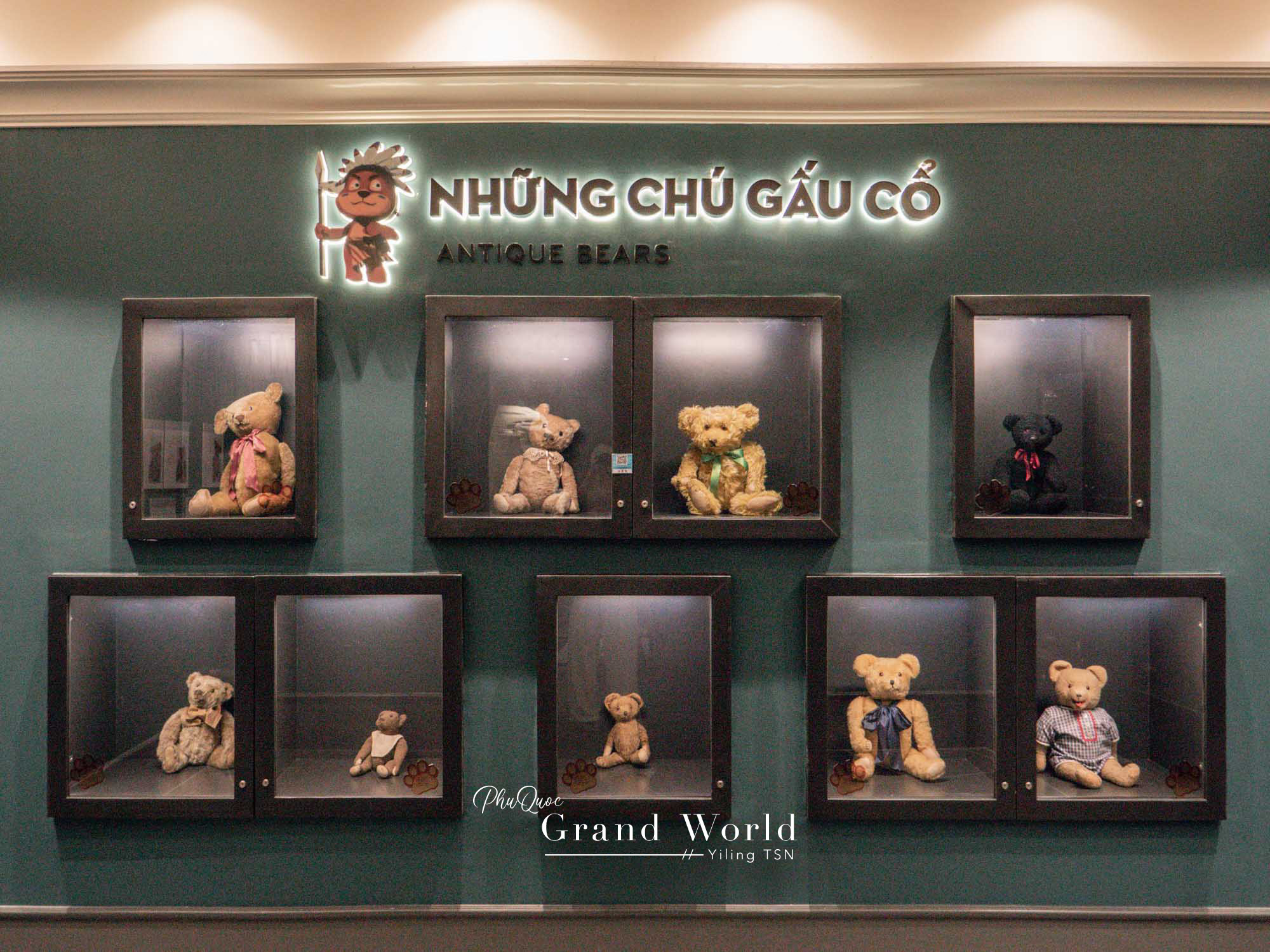 富國島景點｜富國大世界泰迪熊博物館：500隻以上泰迪熊環繞，世界各國特色泰迪熊