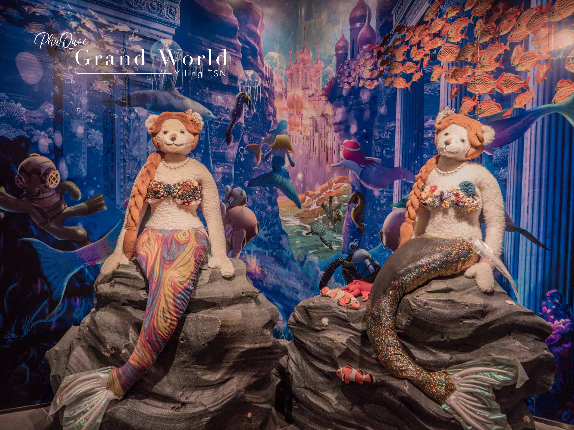 富國島景點｜富國大世界泰迪熊博物館：500隻以上泰迪熊環繞，世界各國特色泰迪熊