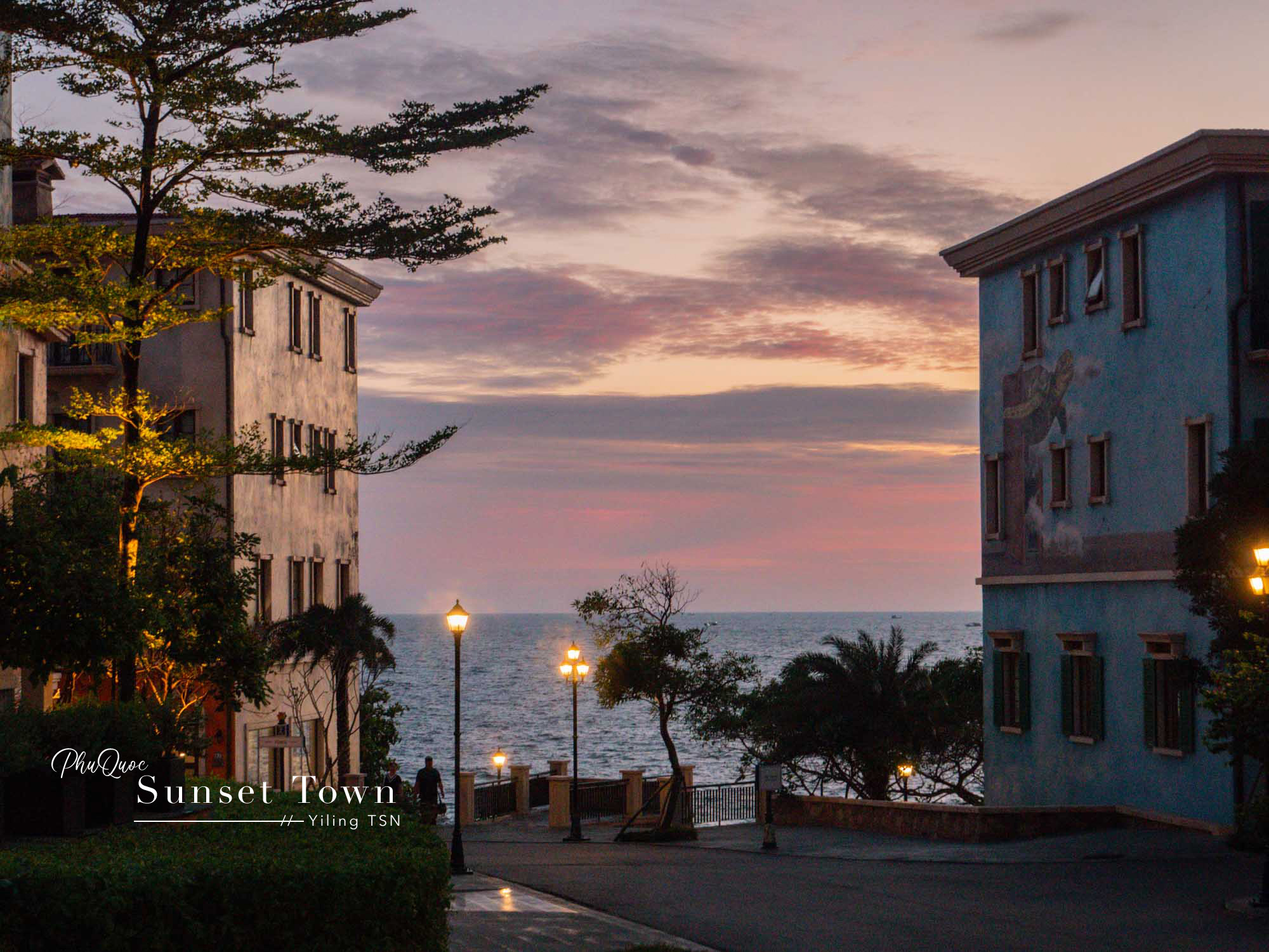富國島景點｜富國島日落小鎮 Sunset Town Phu Quoc：地中海風格繽紛臨海山丘，富國島最美夕陽觀賞點