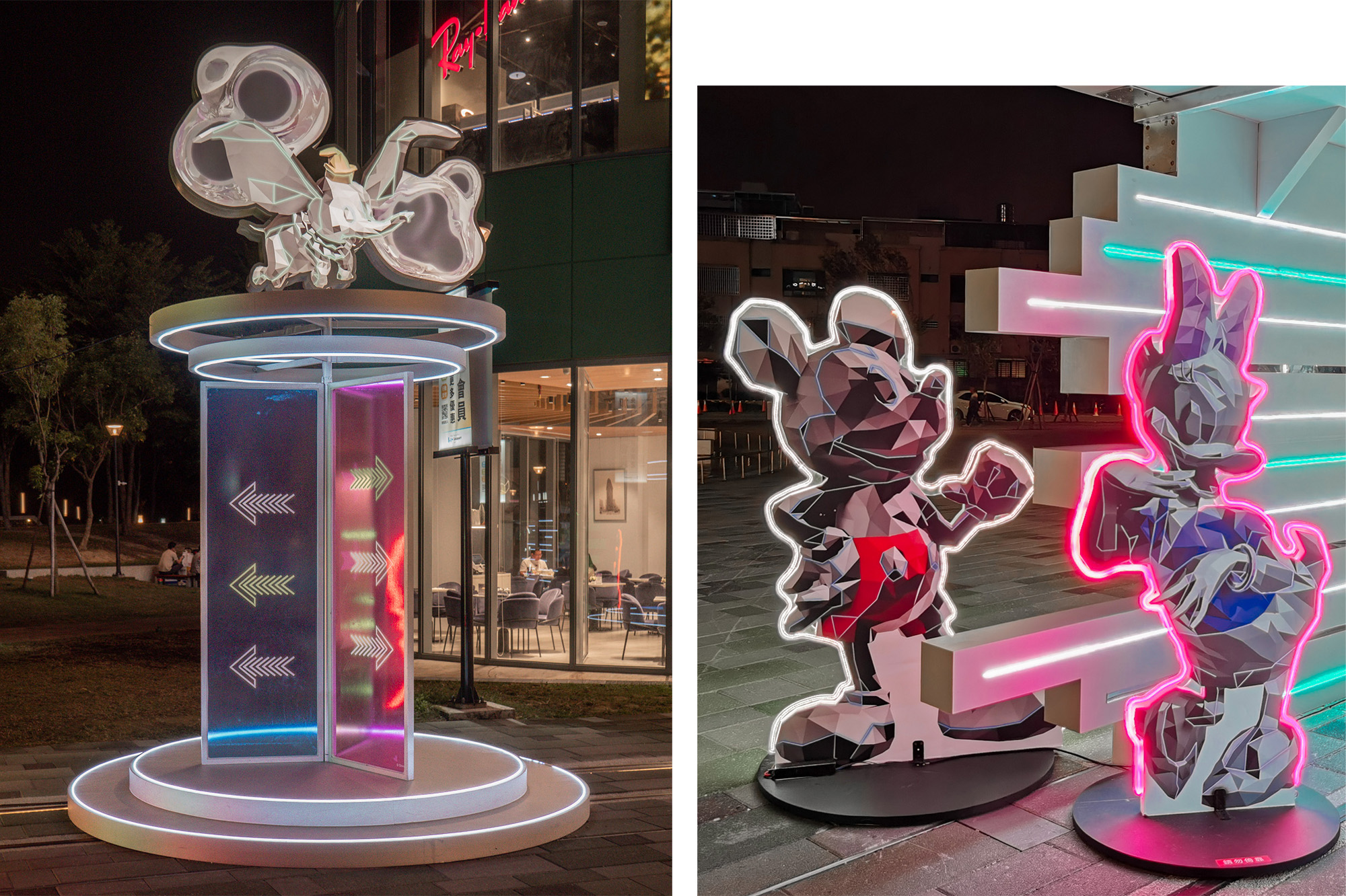 LaLaport台中迪士尼100主題燈飾，穿越時空感受奇幻冬日氛圍