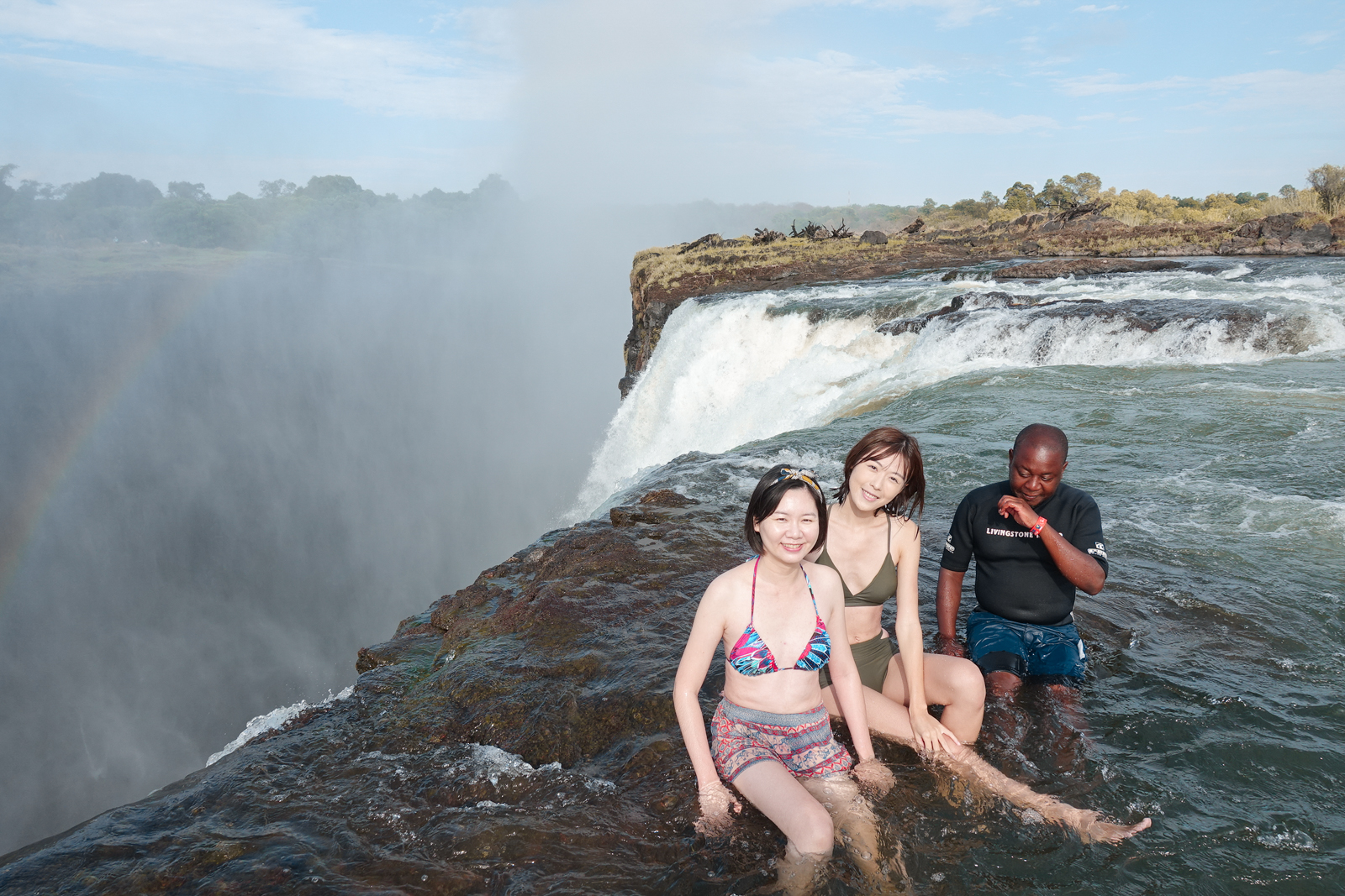 贊比亞魔鬼池 Devil's Pool 最驚險的游泳池 辛巴威維多利雅瀑布之旅