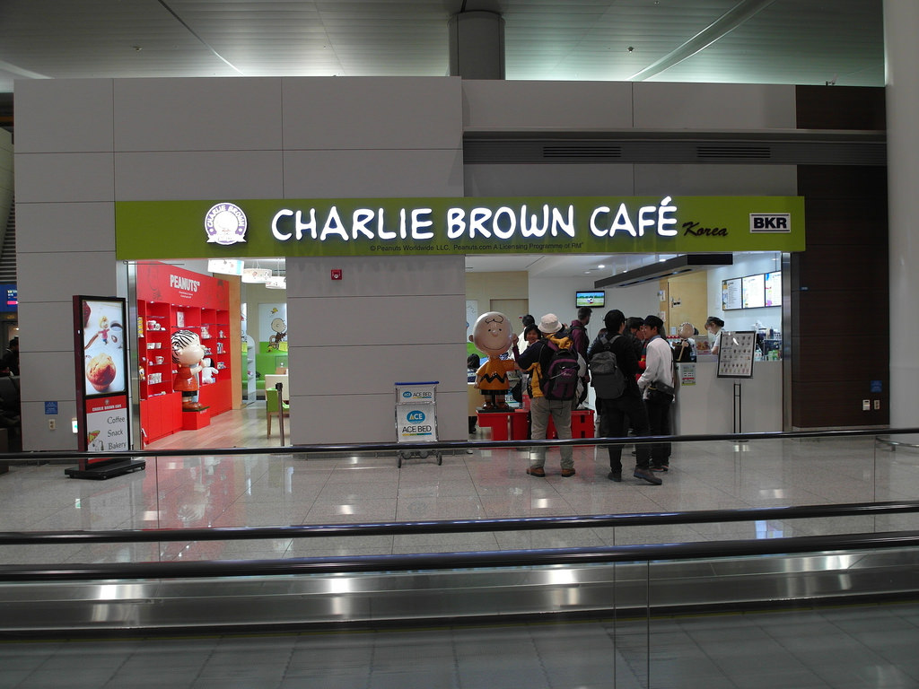 [韓國 仁川] 仁川機場查理布朗咖啡 Charlie Brown Cafe